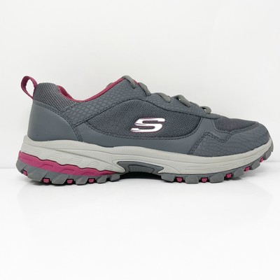 

Skechers Womens Memory Foam 56075R Серые повседневные кроссовки, размер 9, Серый, Memory Foam