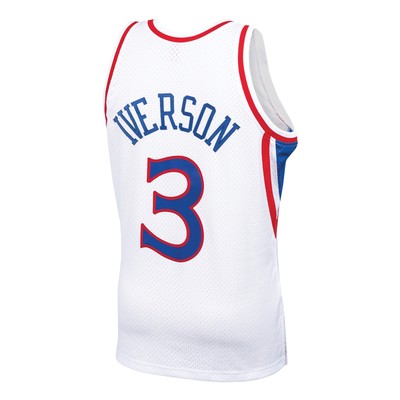 MITCHELL AND NESS MITCHELL &NESS PHILADELPHIA 76ERS ALLEN IVERSON SWINGMAN JERSEY TOP