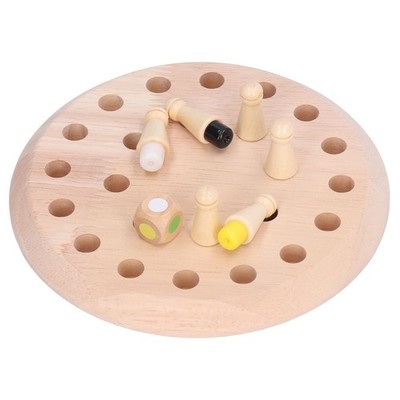 Wooden Memory Matchstick Chess Game Funny Interaction Early Education Block