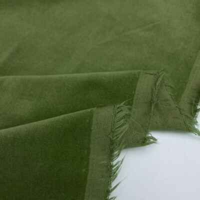 100% Cotton Velvet Plain Plush Pile Upholstery Clothing Costume Craft Fabric