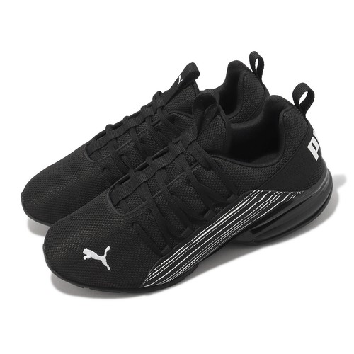 

Кроссовки Puma Axelion Linear Lines Black White Men Cross Training 378042-01, Черный, Axelion Linear Lines