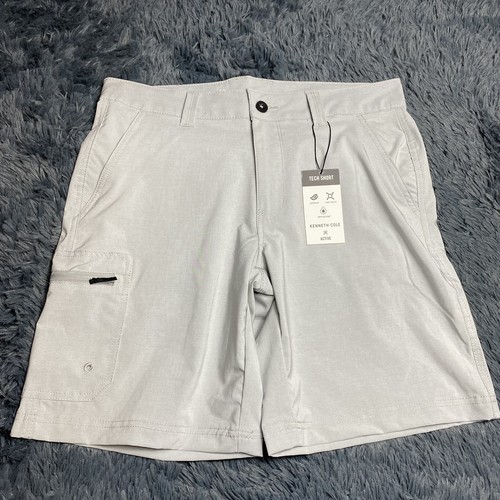 Kenneth Cole Men's Active 8” Tech Shorts Cargo Zip Pocket