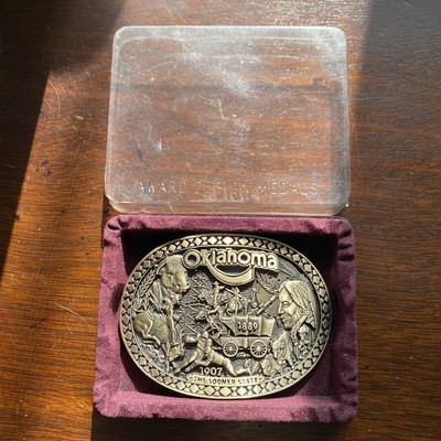 Award Design Belt Buckle Oklahoma New 