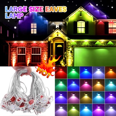 Permanent Outdoor Eaves Lights 100ft Smart RGB 60/180 LED APP Remote Control