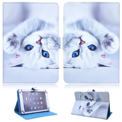 Universal Folio Leather Case Stand Cover For iPad Lenovo TCL Samsung Tablet PC