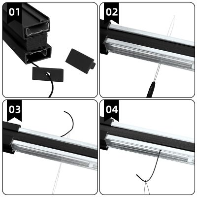 RV Pleated Shade Repair Kit with Wire Restring Tool Camper Window Shades Blinds