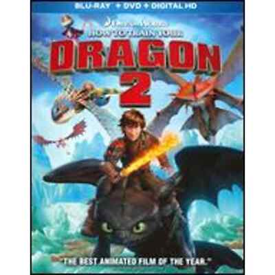 How to Train Your Dragon 2 (DVD, Blu-ray, 2014, 2-Disc Set) Sealed Retail