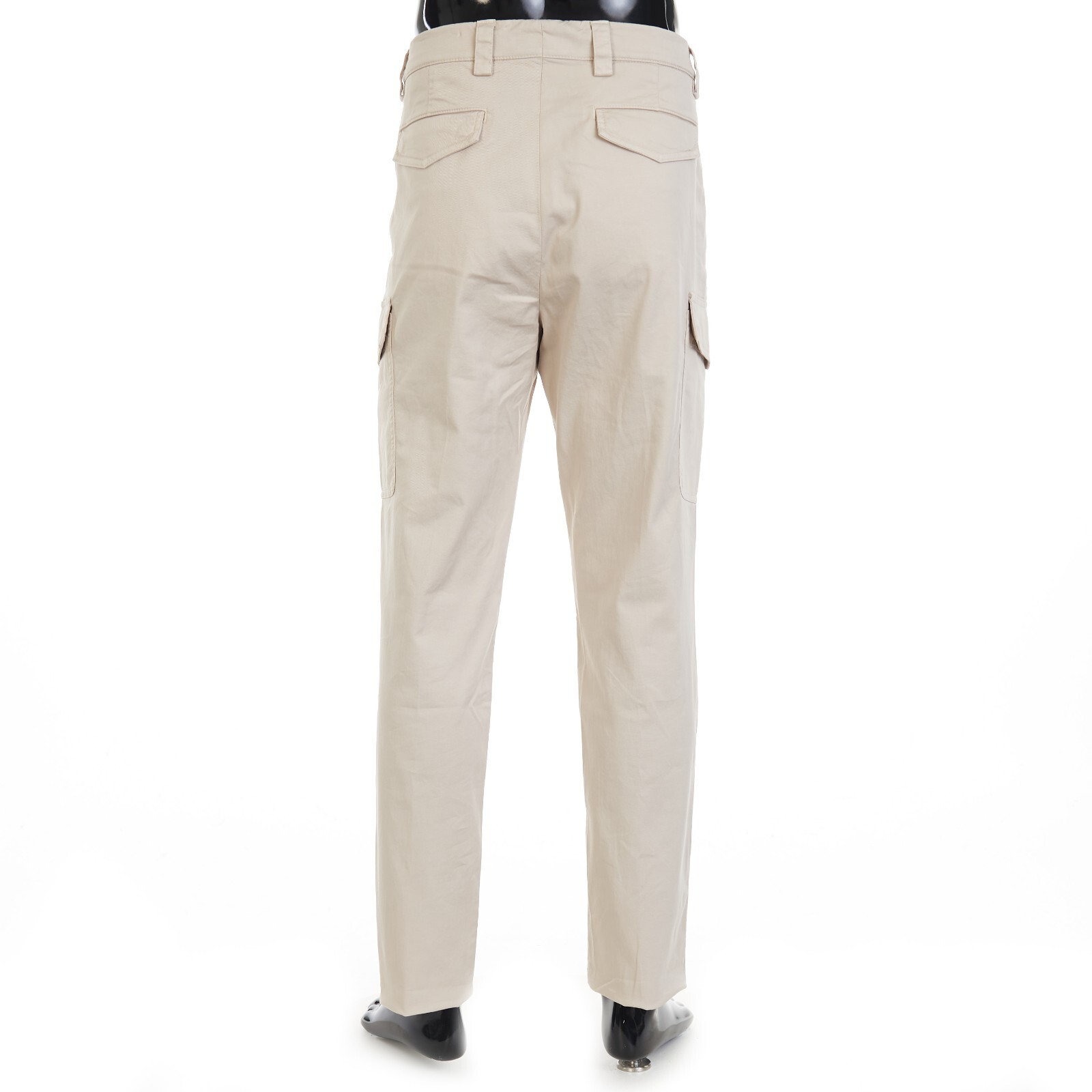 Pre-owned Brunello Cucinelli 895$ Cargo Trousers - Pima Cotton Gabardine, Leasure Fit In Beige