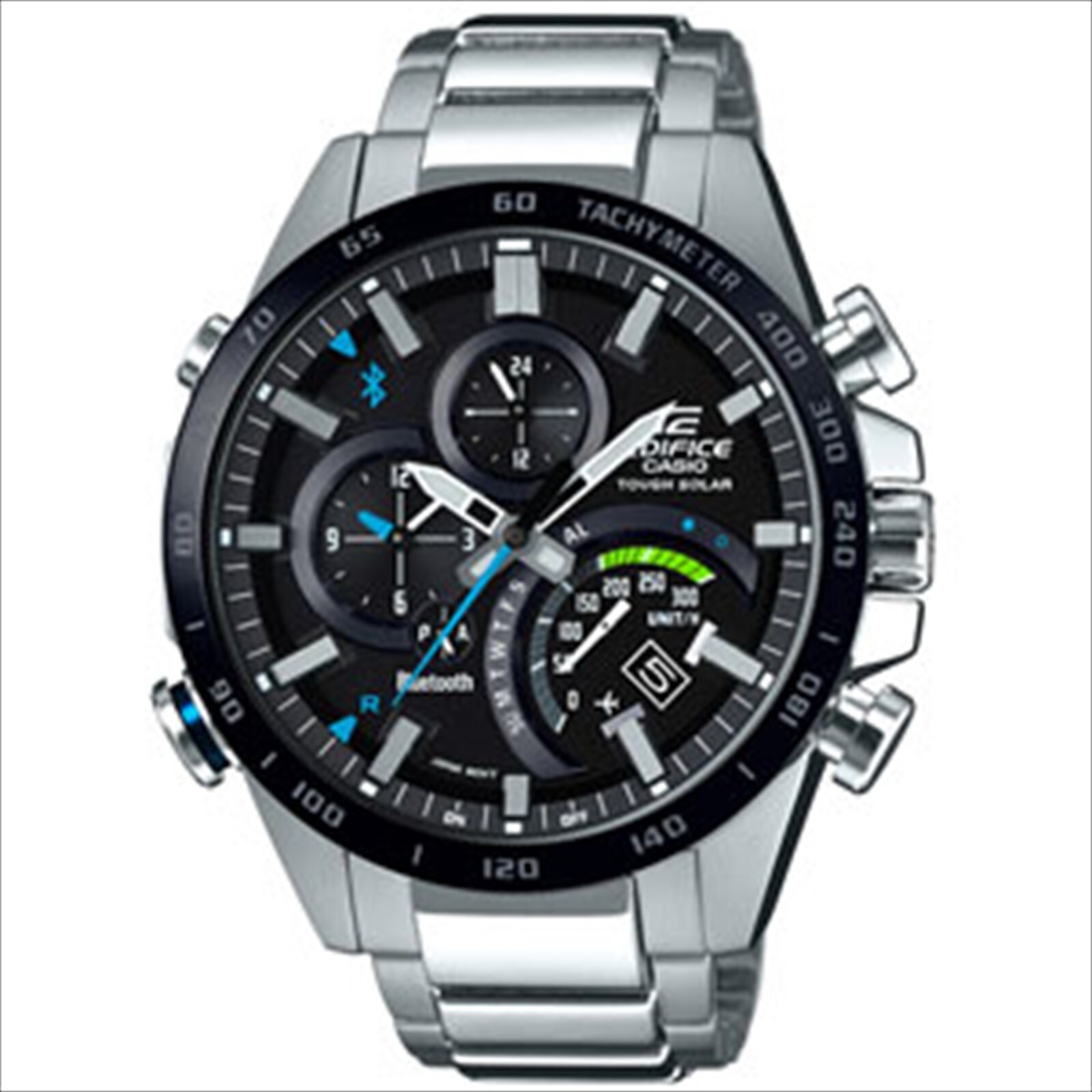 Pre-owned Casio Edifice Eqb-501xdb-1ajf Bluetooth Sport Solar Stainless Men Watch