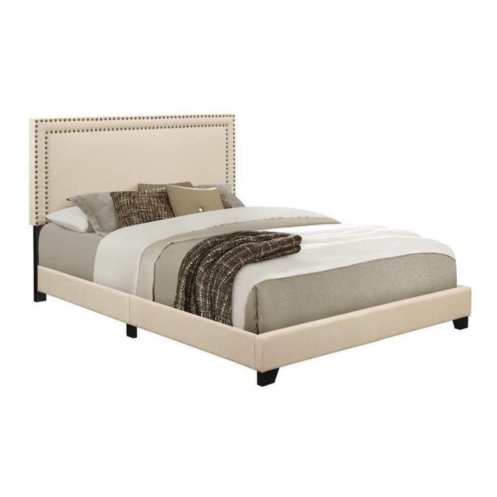 Queen Bed Frame Complete Set Rails Upholstered Headboard Bedroom Details About Queen Bed Frame Complete Set Rails Upholstered Headboard Bedroom Furniture Cream