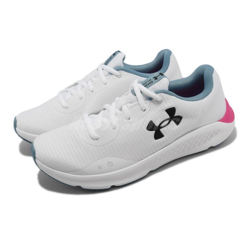 

Женские беговые кроссовки Under Armour Charged Pursuit 3 Tech UA White Blue 3025430-102, Белый, Charged Pursuit 3 Tech