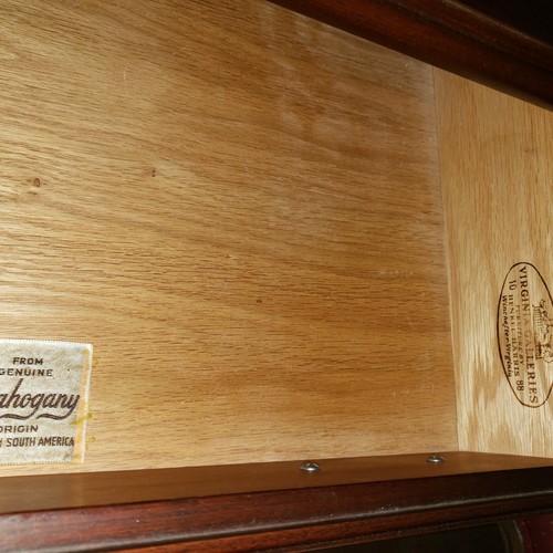 Pair Henkel Harris Four Drawer Mahogany Nightstands