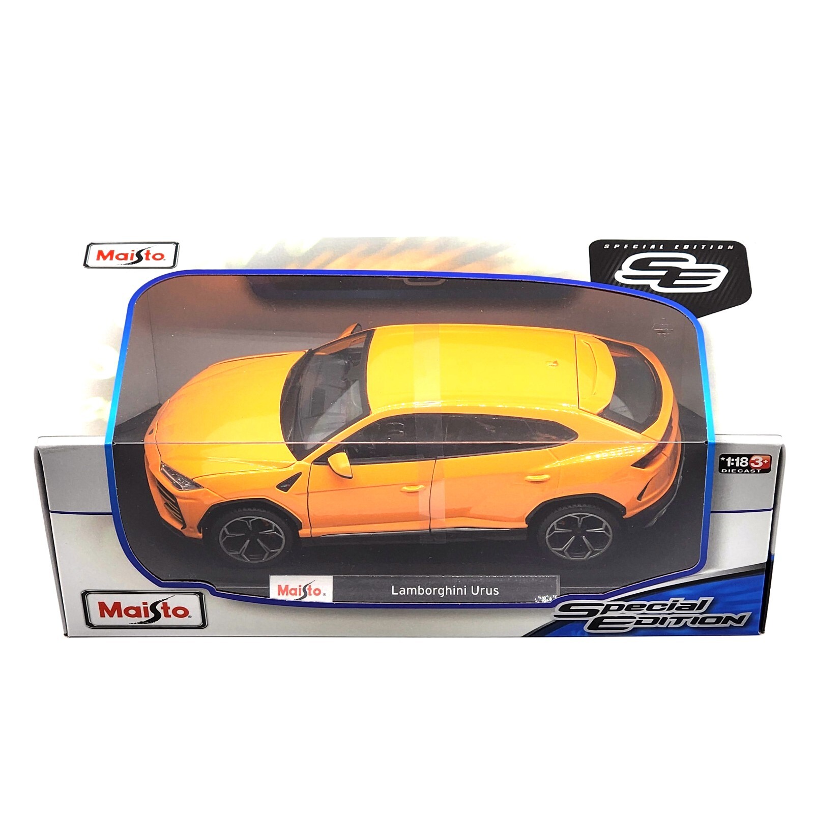 Maisto Lamborghini Urus 1:18 Diecast Model Car Orange SUV Kids Toy