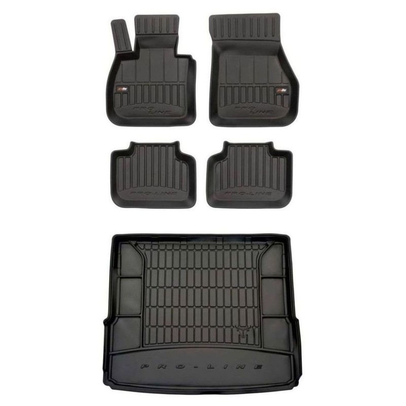 Frogum Tpe Pro-Line Tapis De Sol+Coffre Jeu Pour Bmw X1 F48 2015-2022 Tpe Ensemb