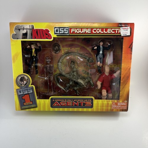 Spy KIds OSS Level 1 Figure Collection Box Set Rare 2002 Cortez New Sealed