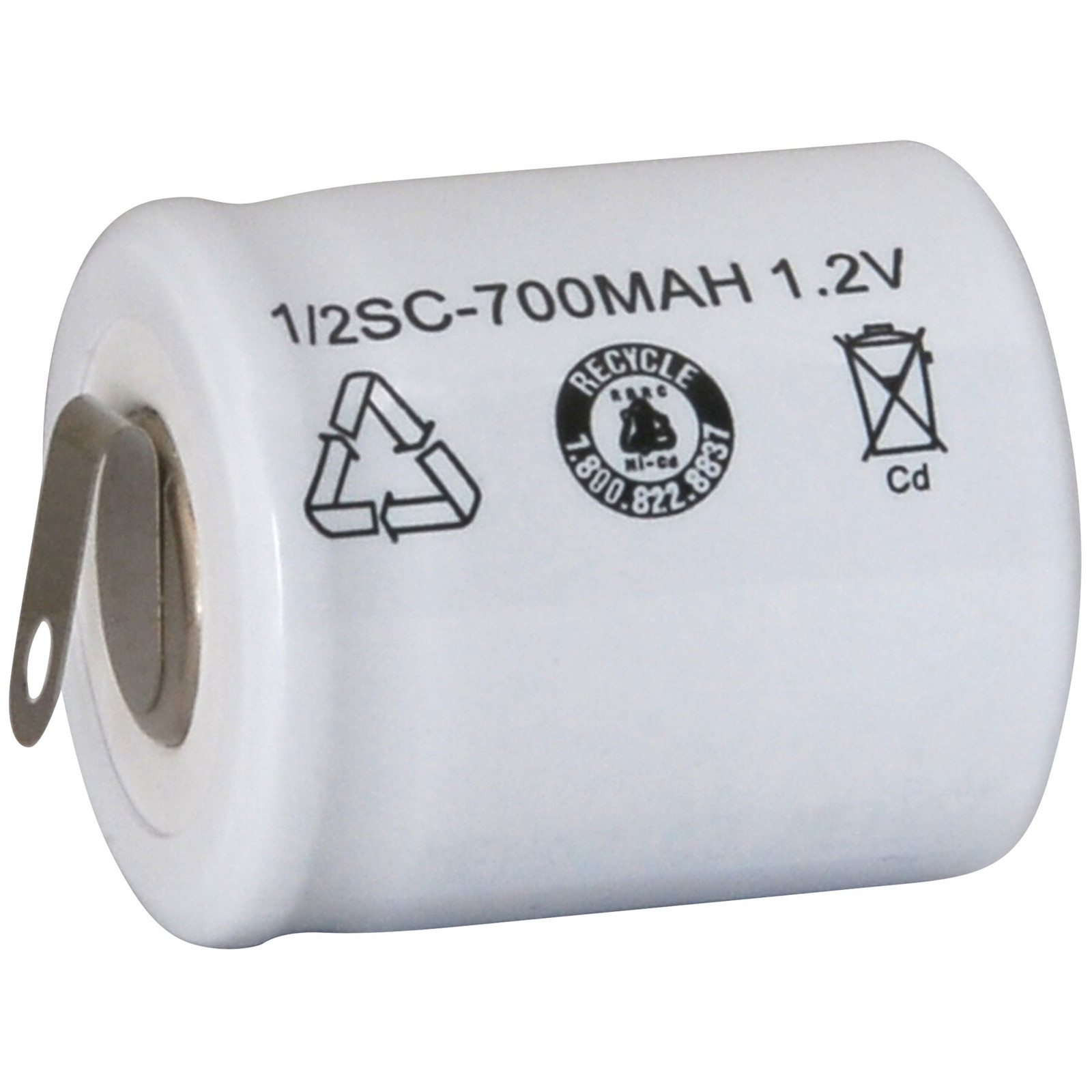 1/2 Sub C NiCd Cell Battery with Tabs 700mAh 728286771567 eBay