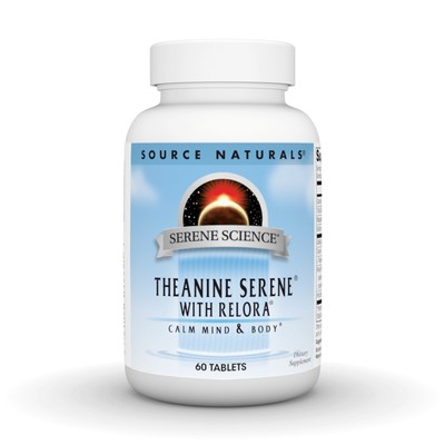 Source Naturals, Inc. Theanine Serene с таблеткой Relora 60