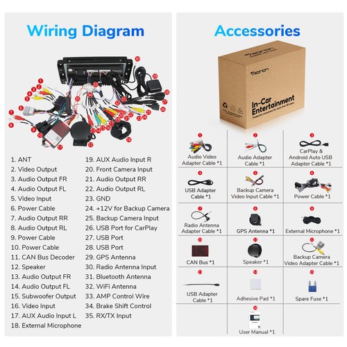 Eonon Android 13 2+32G 8" Car Stereo Radio GPS for Chevrolet  Suburban 2007-2012