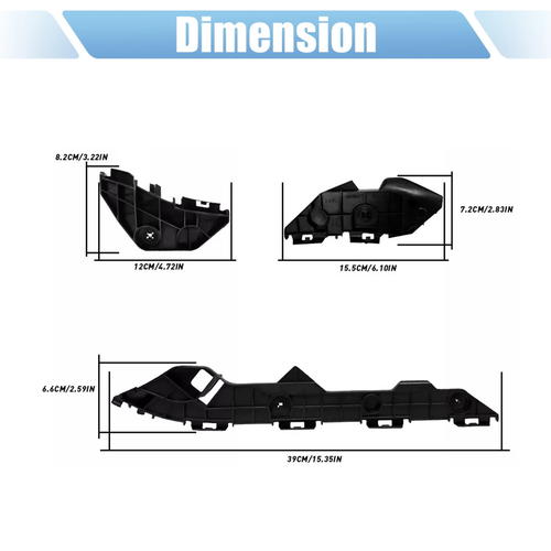 6x For Toyota Corolla 2009-2013 Left+Right Rear Bumper Retainer Support Brackets