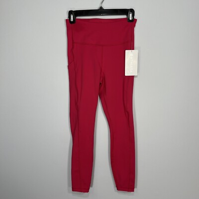 NEW Athleta Pants Womens Extra Small Pink Ultimate Stash Pocket 7/8 Leggings