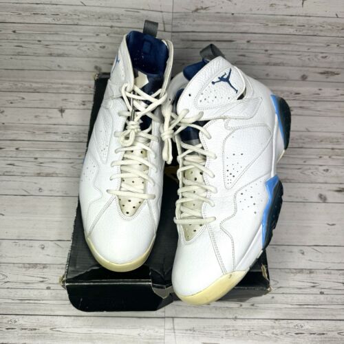 USED | Air Jordan 7 Retro 'French Blue' | White | Size 13 USED | Air Jordan 7 Retro 'French Blue' | White | Size 13