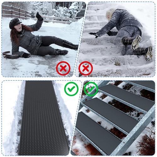 NAIZEA Heated Snow Melting Mats, Non-Slip Heated Snow Ice Outdoor Melting Mats