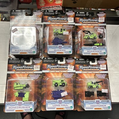 Transformers Universe Constructicons Bonecrusher Plus 5 2004 Hasbro SET of 6 #1