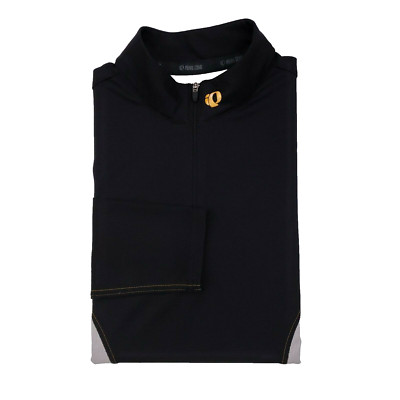 Pearl Izumi Pullover Shirt Black Gray Medium Quarter Zip 1/4 Mens Size Sz M 4766