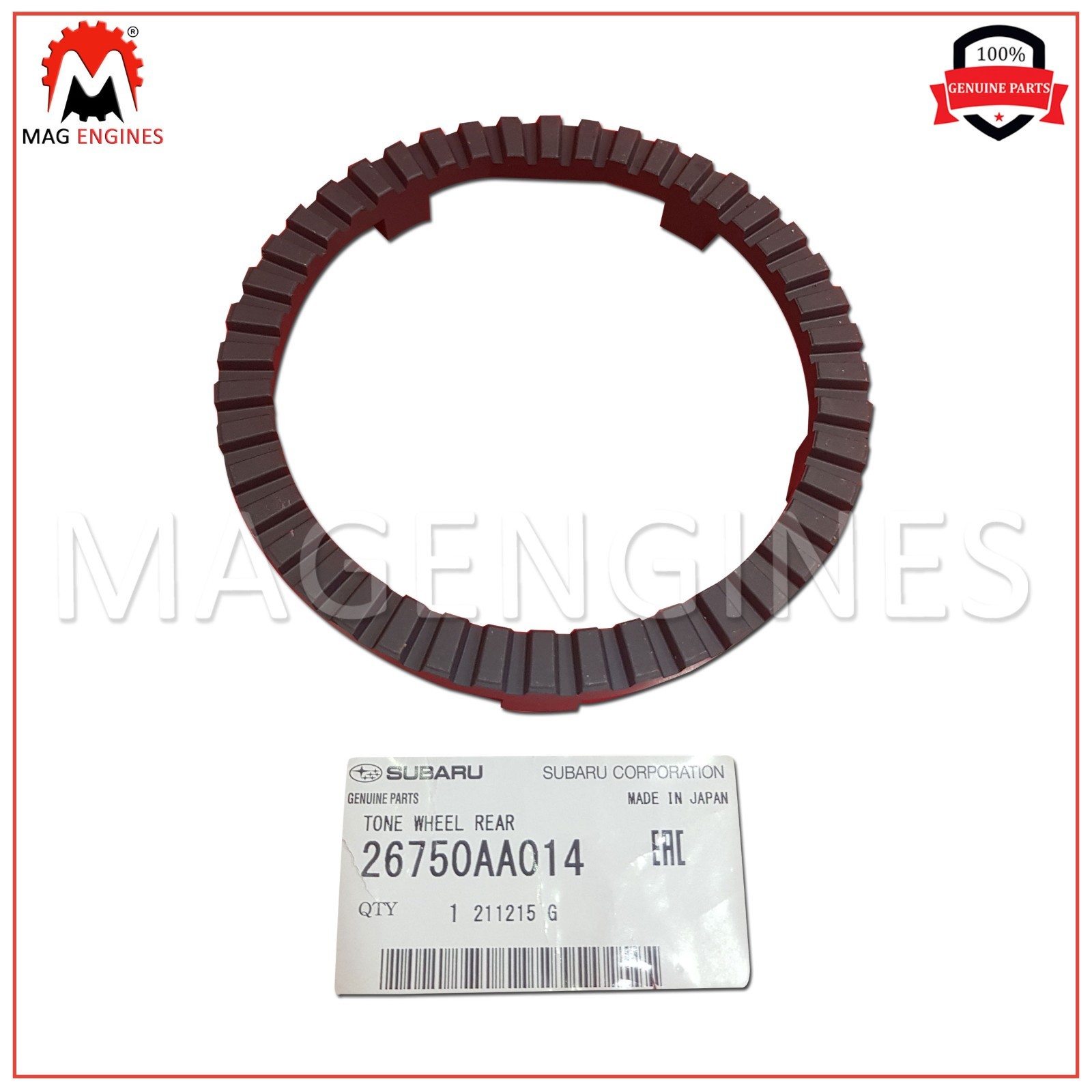 26750-AA014 SUBARU GENUINE OEM TONE WHEEL REAR 26750AA014 | eBay