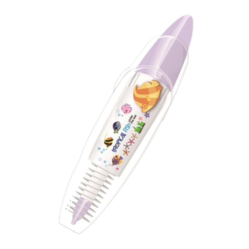 Pocket Tape Pen- DIY Cute Animals Press Type Decorative Pen Correction Tape