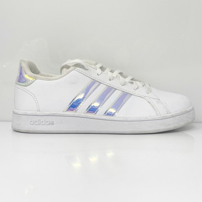 

Adidas Boys Grand Court FW1274 Белая повседневная обувь Кроссовки Размер 3, Белый, Grand Court