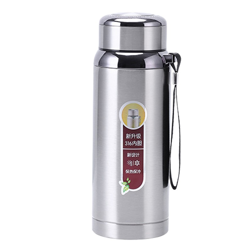 Thermo Pot Thermos Bottle 800/1000ml Double Wall Stainless Steel Insulated Mug
