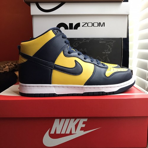 Купить Кроссовки Nike Dunk High Michigan (2020) CZ8149700 MAIZE MIDNIGHT  NAVY Size 11 Men S в интернет-магазине с Ebay с доставкой из США, низкие  цены | Nazya.com