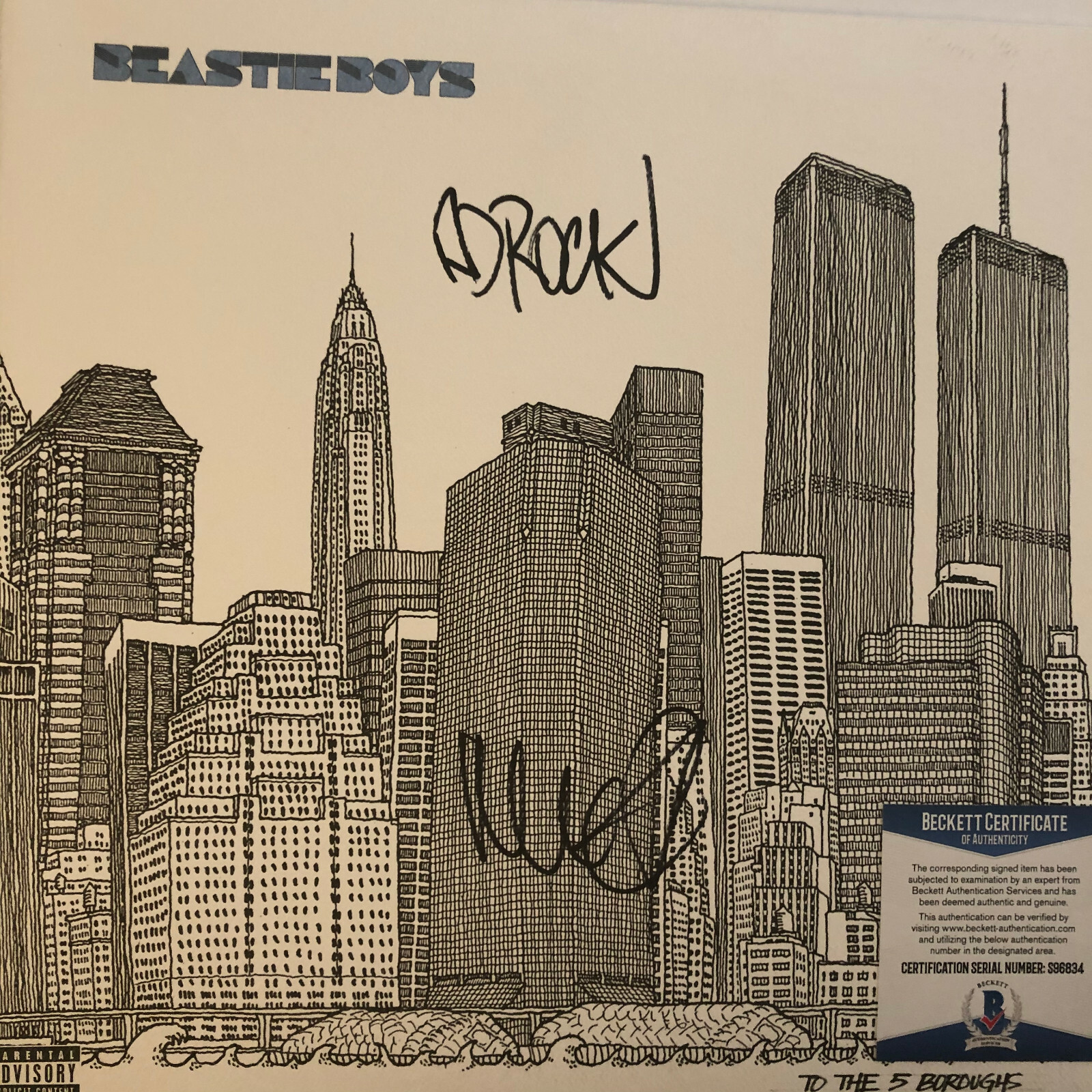 Beastie Boys To The 5 Boroughs サイン入り Beastie Boys – To The 5 Boroughs – 2 x Vinyl (LP, Album