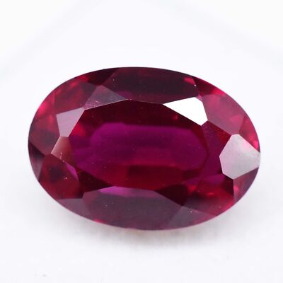 7.10ct 12x8mm Oval Natural Blood Red Ruby Mozambique CERTIFIED Loose Gemstone