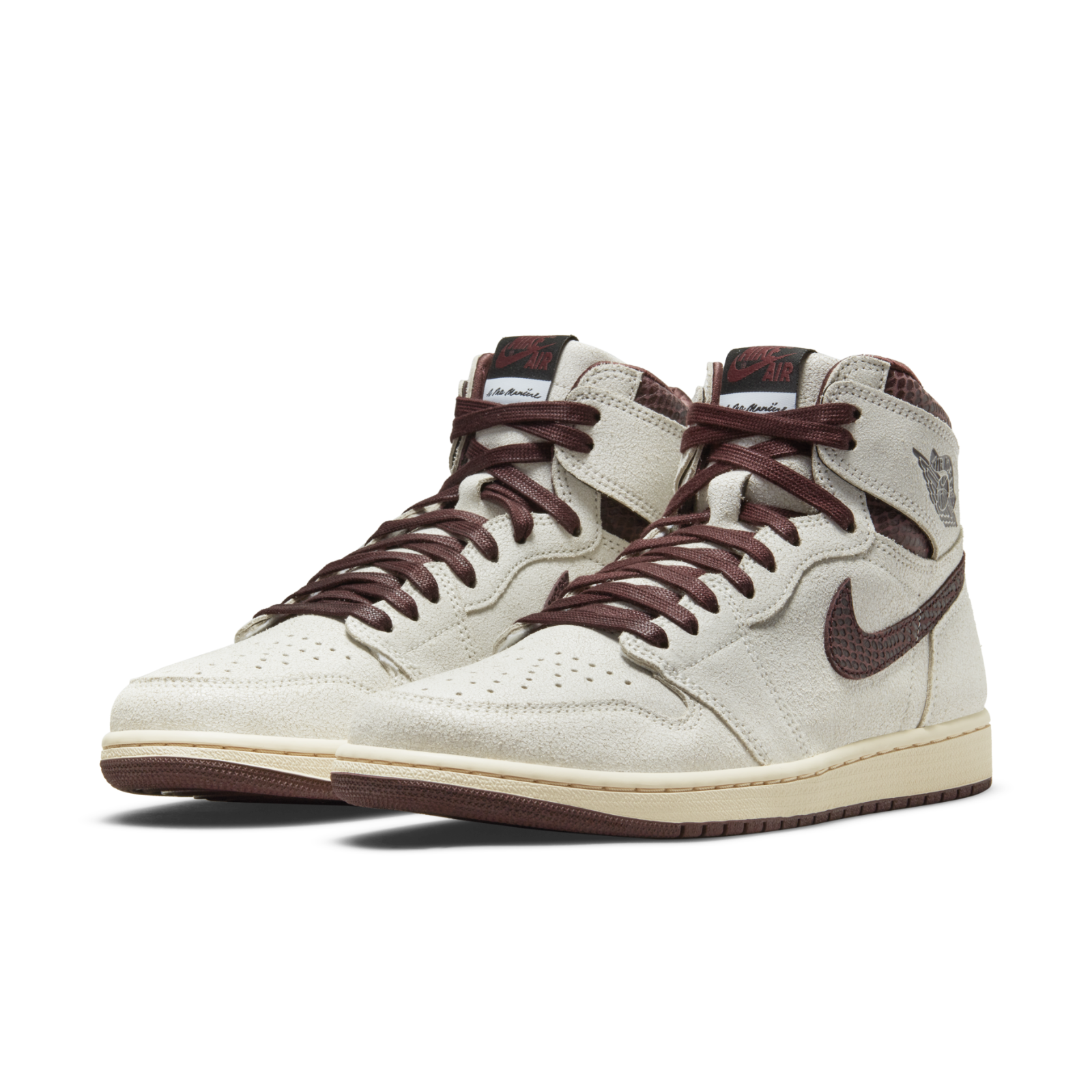 

Jordan 1 x A Ma Maniere Retro High OG Burgundy DO7097-100 Мужская обувь Кроссовки, Sail/burgundy crush, Air Jordan 1