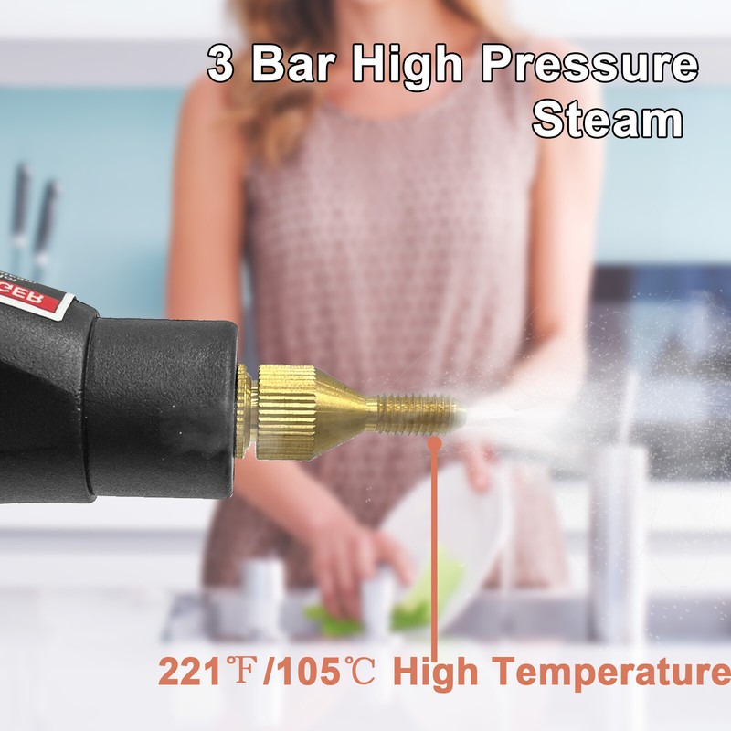 Steam Cleaner 2500W Handheld Steamer for Cleaning Furniture, Car Detailing