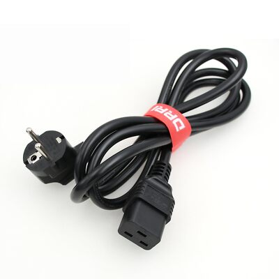 Europe Schuko Plug CEE 7-7 Plug 16A 250V to IEC 60320 C19 Power Cord for Serv...