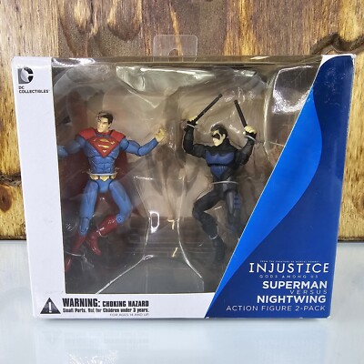 SUPERMAN VS NIGHTWING 2-Pack 3.75 Figure Injustice God Among Us DC Collector NEW