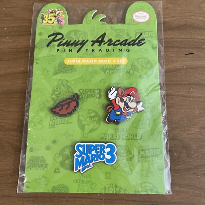 Pinny Arcade Super Mario Bros. 3 Pin Set NIP 35th Anniversary