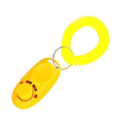 2X Dog Clicker Toys Pet Tranining Clicker Obedience Dog Cat Training Trainer