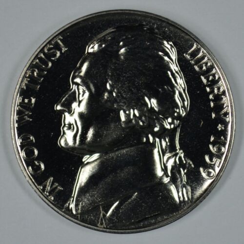 1959 Proof Jefferson Nickel Full Steps Nice Coins Priced Right Shipped FREE