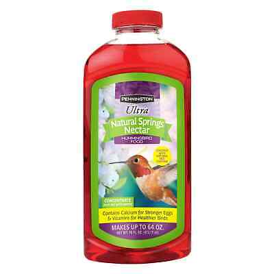 Pennington Natural Springs Hummingbird Food, Liquid Concentrate Nectar {16 oz}.