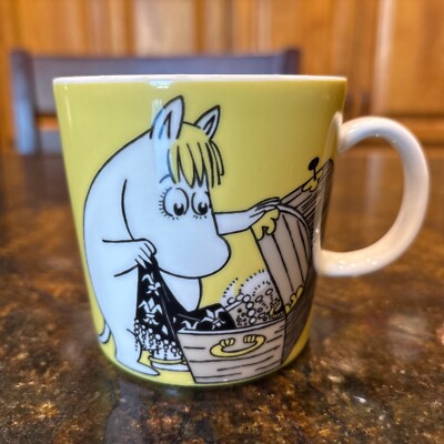 Arabia Finland Moomin Snorkmaiden Yellow Mug Cup (2001 - 2012) Discontinued