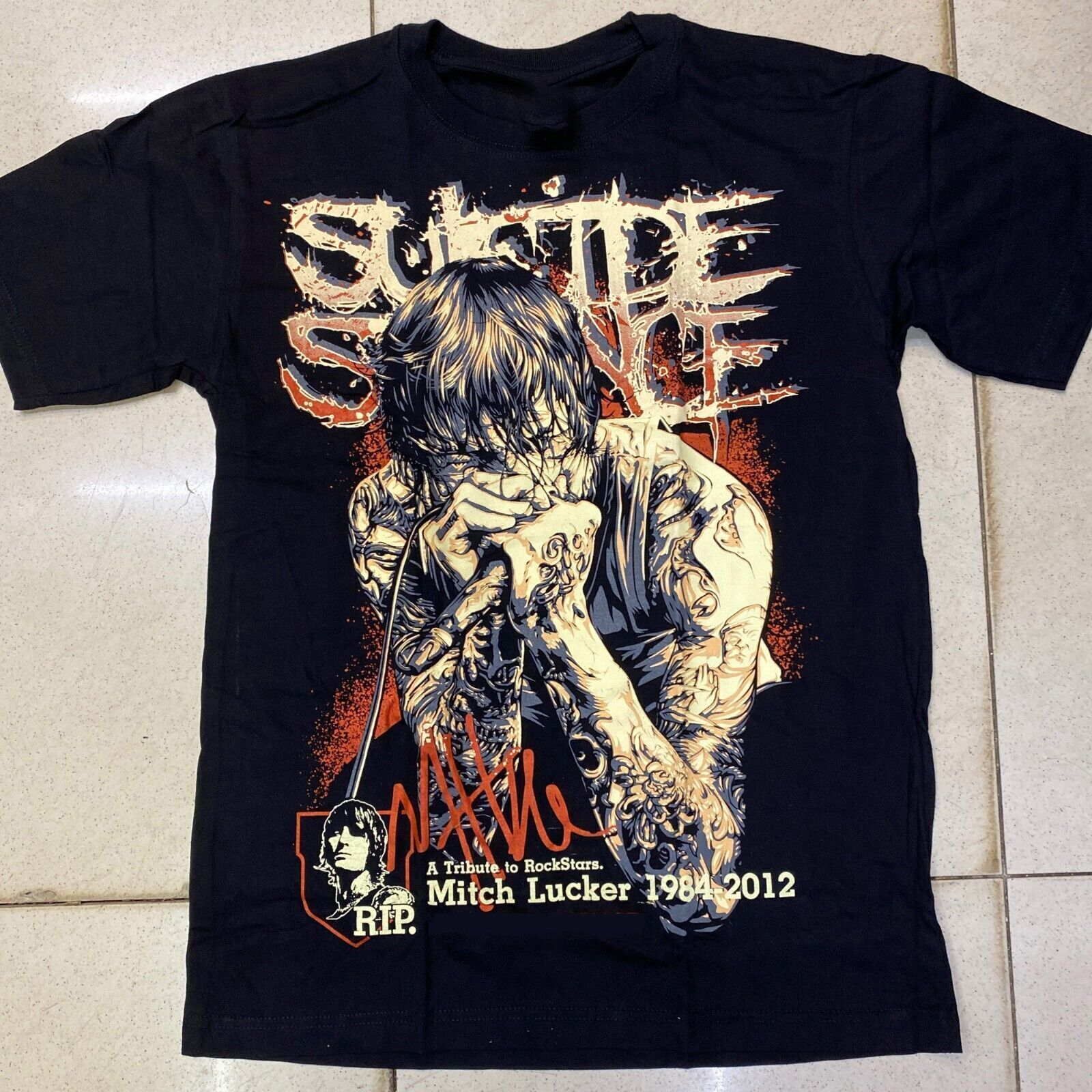 Vintage A Tribute Mitch Lucker Shirt Short Sleeve Black Unisex S-5XL