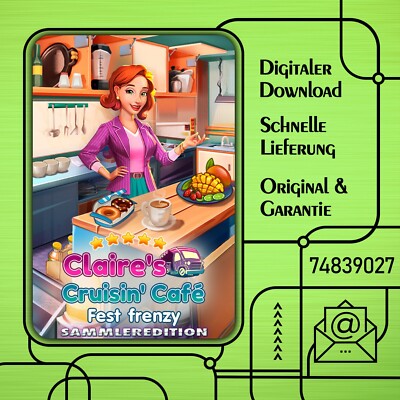Claire's Cruisin' Cafe 3 - Fest Frenzy - Sammleredition - PC - DOWNLOADVERSION