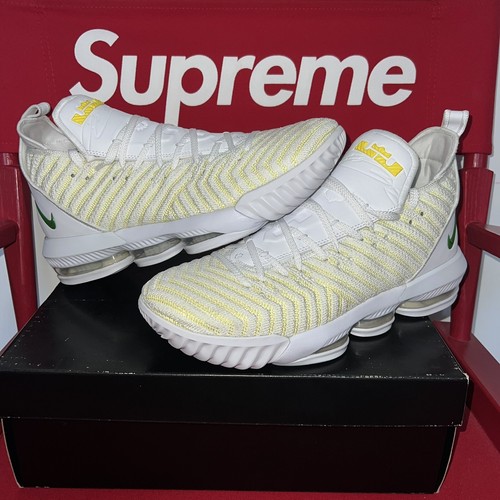 white and gold lebron 16