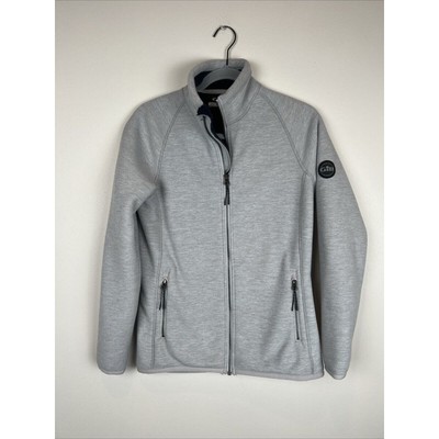 Gill Marine Women's Polar Fleece Full Zip Jacket Lined Grey Size 6 Small Pockets