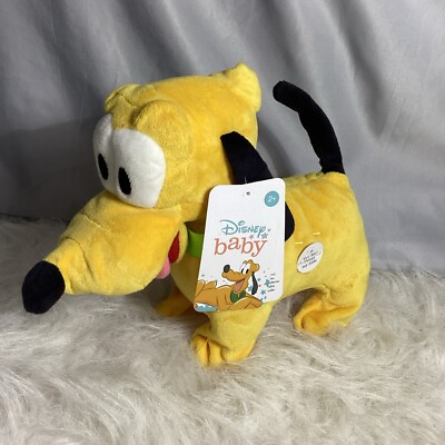 Disney Baby Pluto Animated Walking Pet Bark Wags Tail Walks Tested Works NWT 97