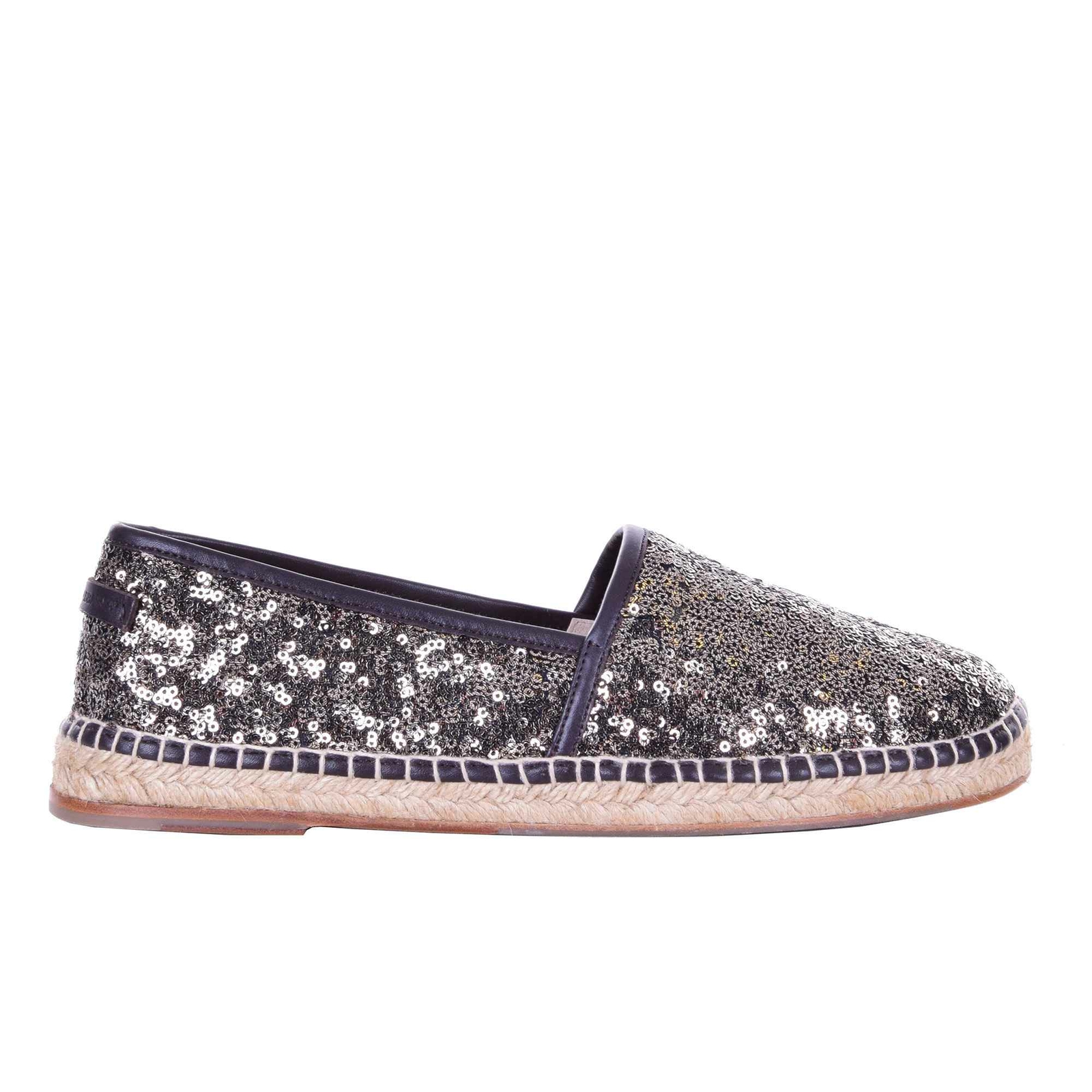 

Dolce - Gabbana Холщовые эспадрильи с пайетками Tremiti Gold Shoes 08125, Золотой
